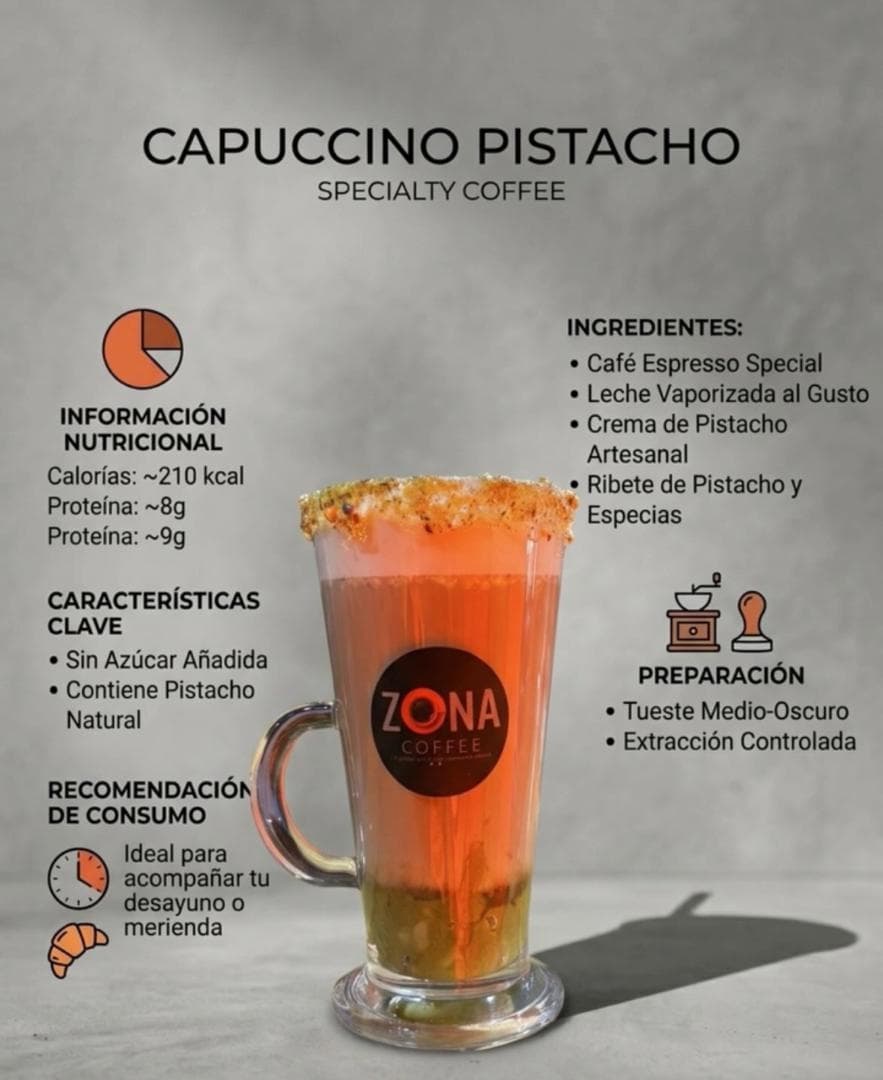 Bebida preparada en Zona Coffee