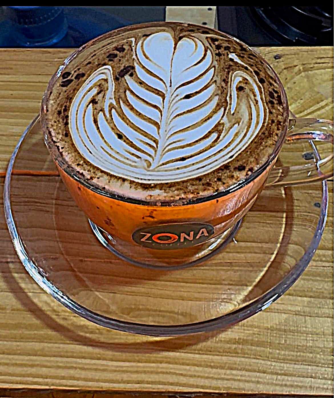 Bebida preparada en Zona Coffee